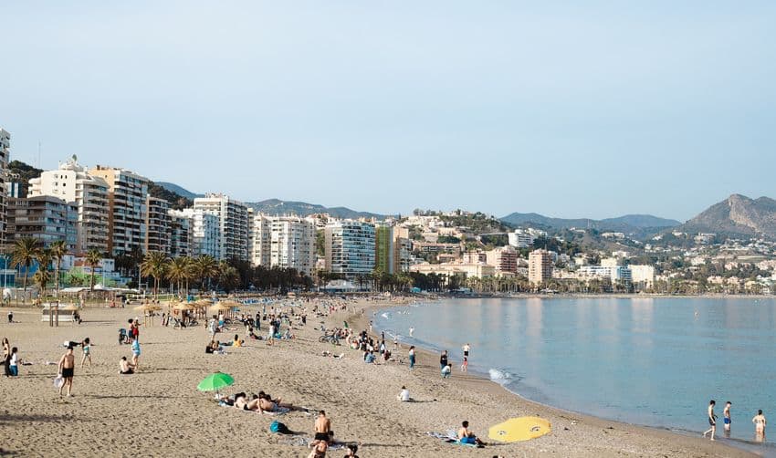 Stränderna i Malaga